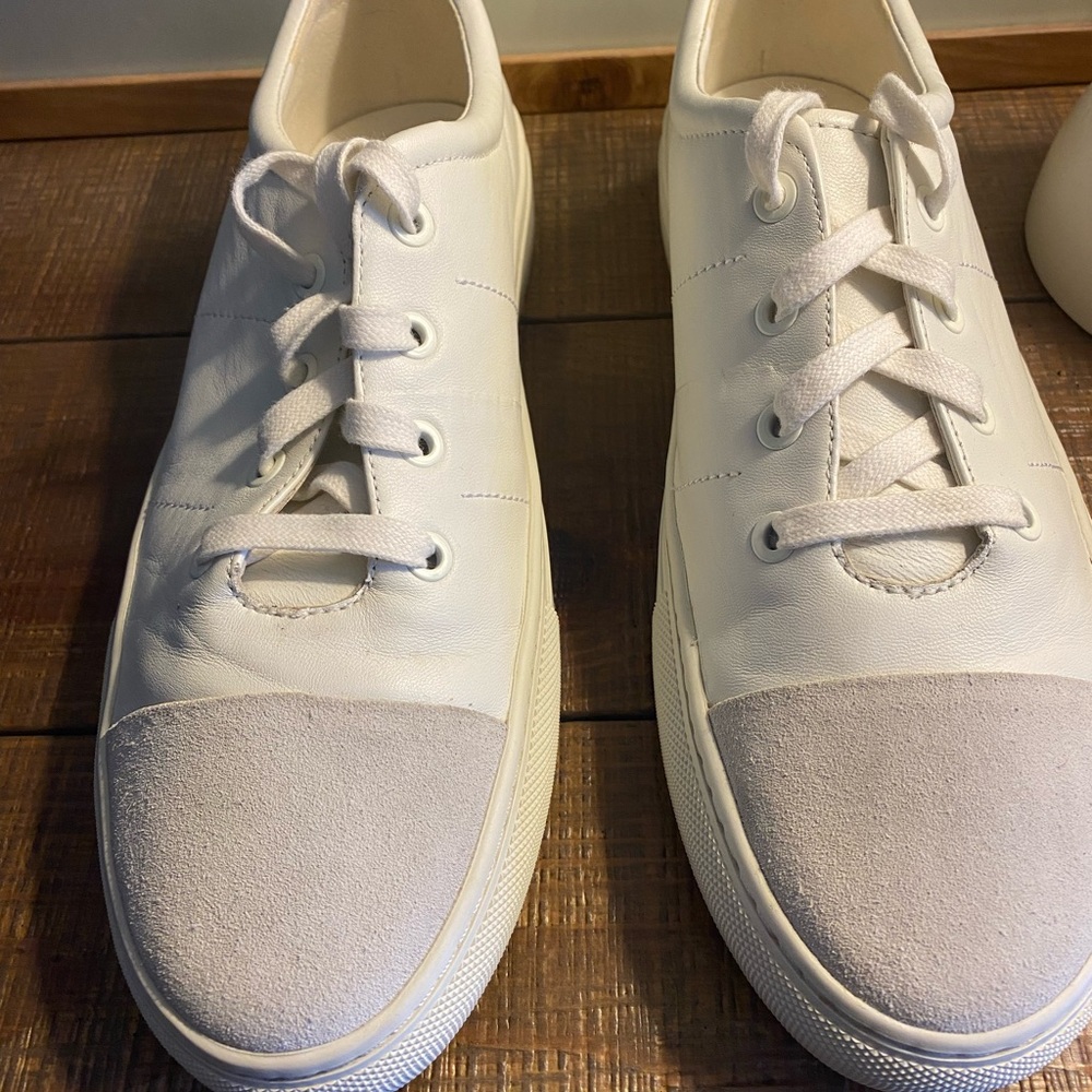 VIA SPIGA SYBIL LEATHER SNEAKERS